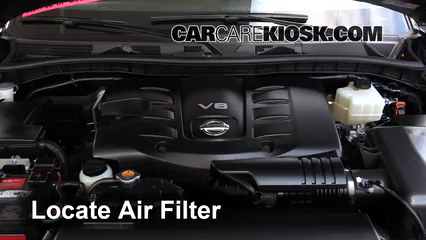 How to Check Air Filter 2017 Nissan Armada SV 5.6L V8